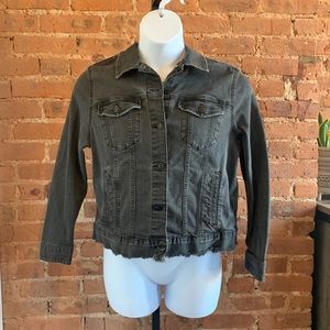 Black denim jacket